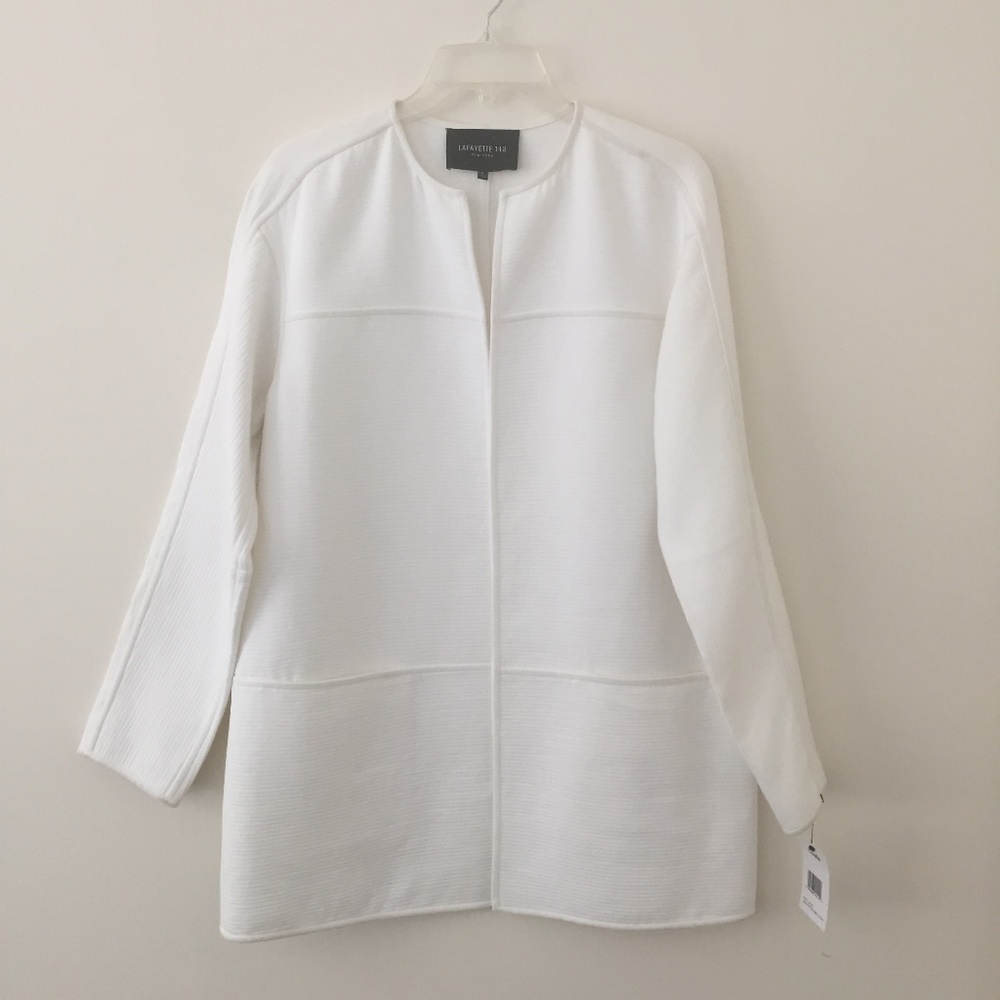 White Pea Coat Jacket - Lafayette 148